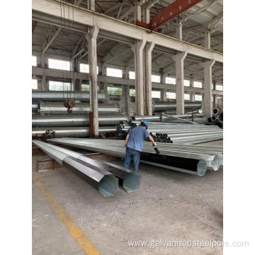 40FT steel pole with asphalt coating